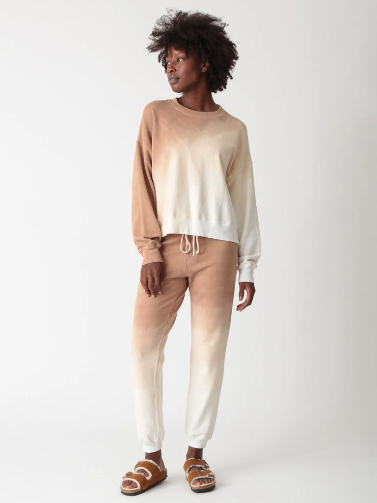 Sunny Jogger Sweatpants - Ombré Latte -  by Electric Rose