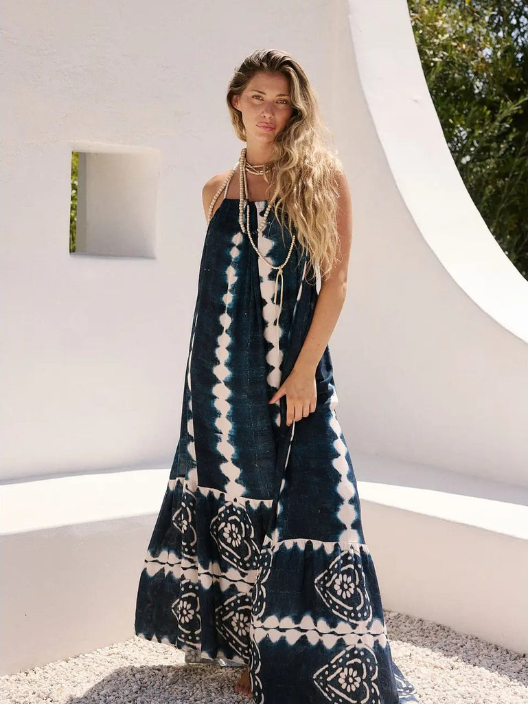 Drifters Krishna Maxi Dress - Indigo Blue / Jen Rossi Collection: Jen's Pirate Booty