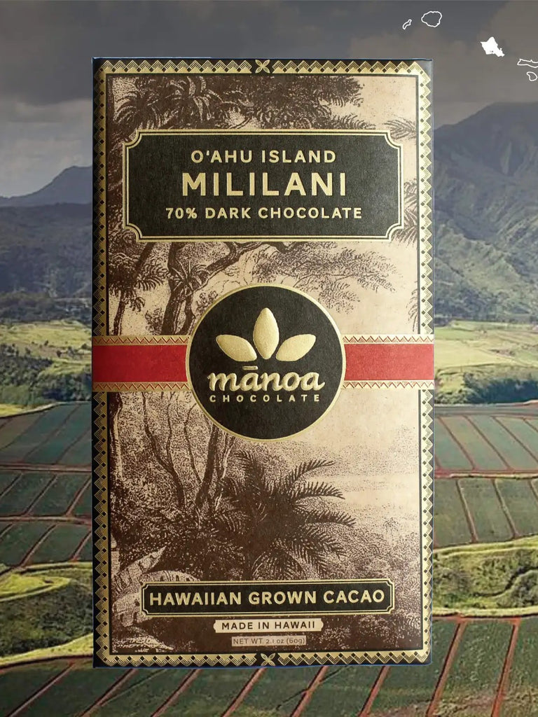 Mililani, O'ahu Island Chocolate Bar 70% - Manoa Chocolate from Hawaii