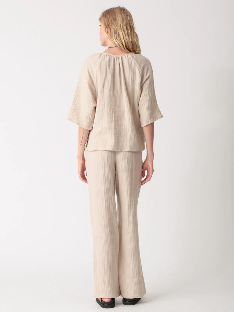 Beach Gauze Pant - Stone - by Electric & Rose