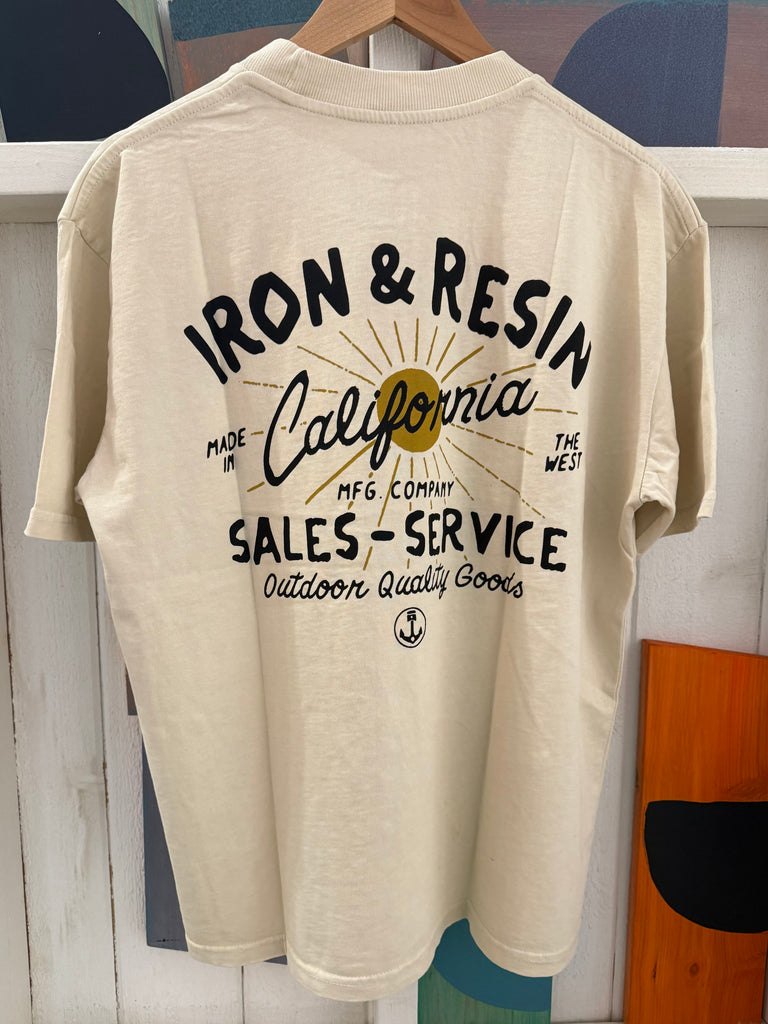 Sales and Service Tee-Natural - Iron & Resin
