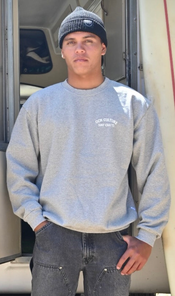 OCN CULTURE VINTAGE SHOP / Heavy Crewneck Sweatshirt - Heather Gray  / OCN Culture