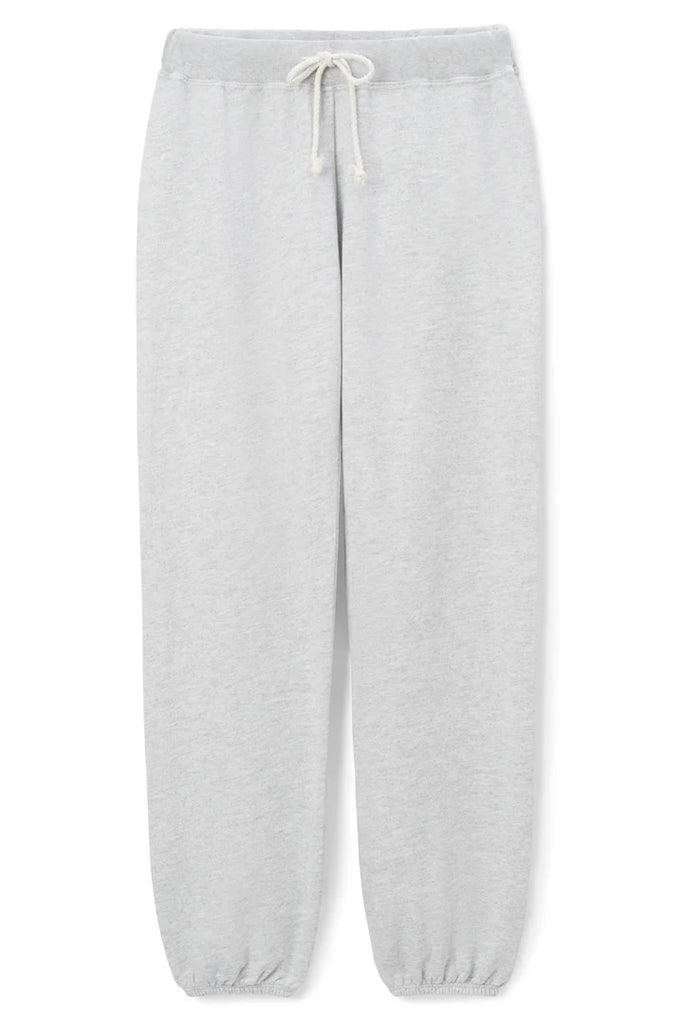 Toni French Terry Jogger Sweatpants - Heather Gray - Perfect White Tee