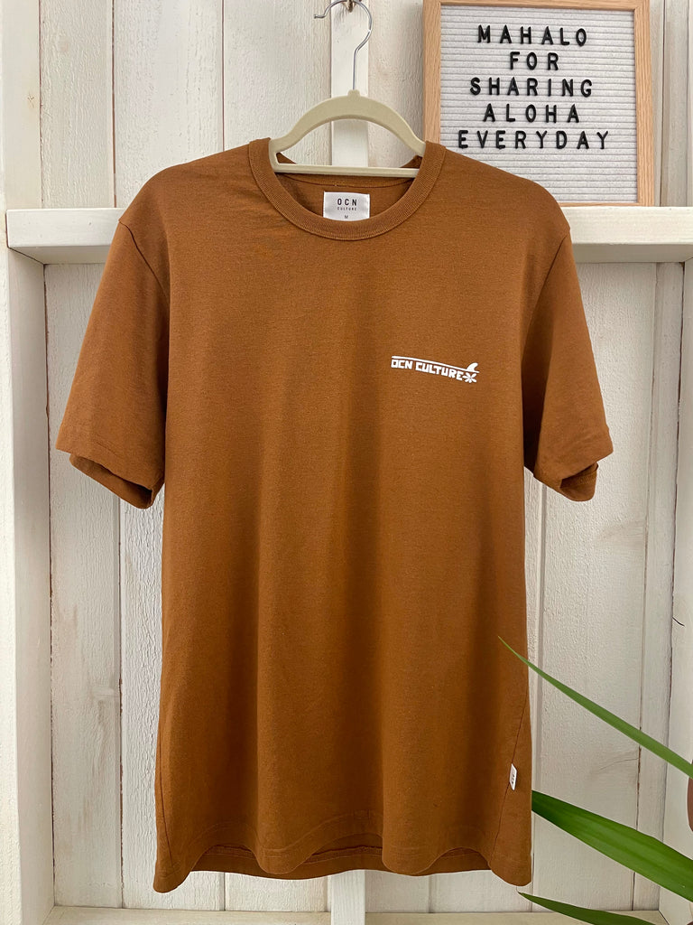 Recycled T-shirt - Kona Brown / OCN Team Meet Up - OCN CULTURE x Kevin Mirsky