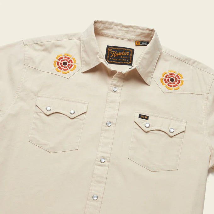 Crosscut Deluxe Snapshirt - Beach Blooms / Howler Bros