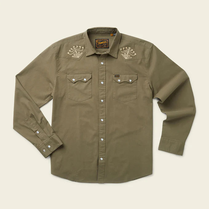 Crosscut Deluxe Snapshirt - Ocahui Green / Howler Bros