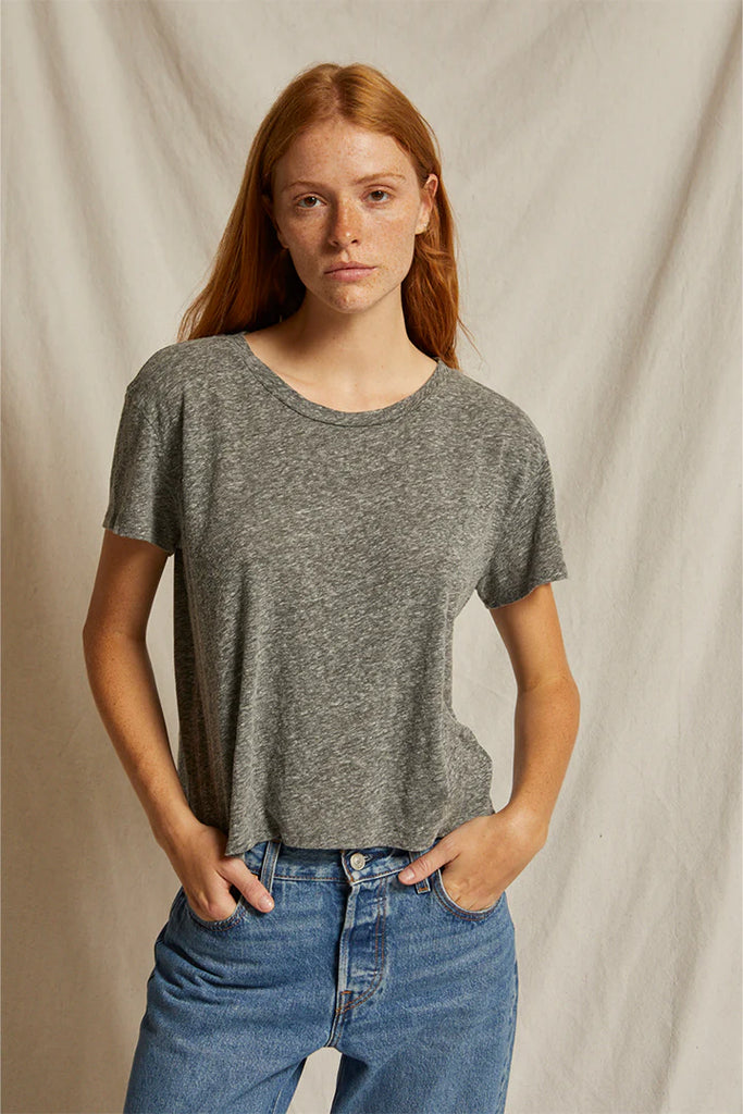 Harley Tee- Heather Gray - Perfect White Tee