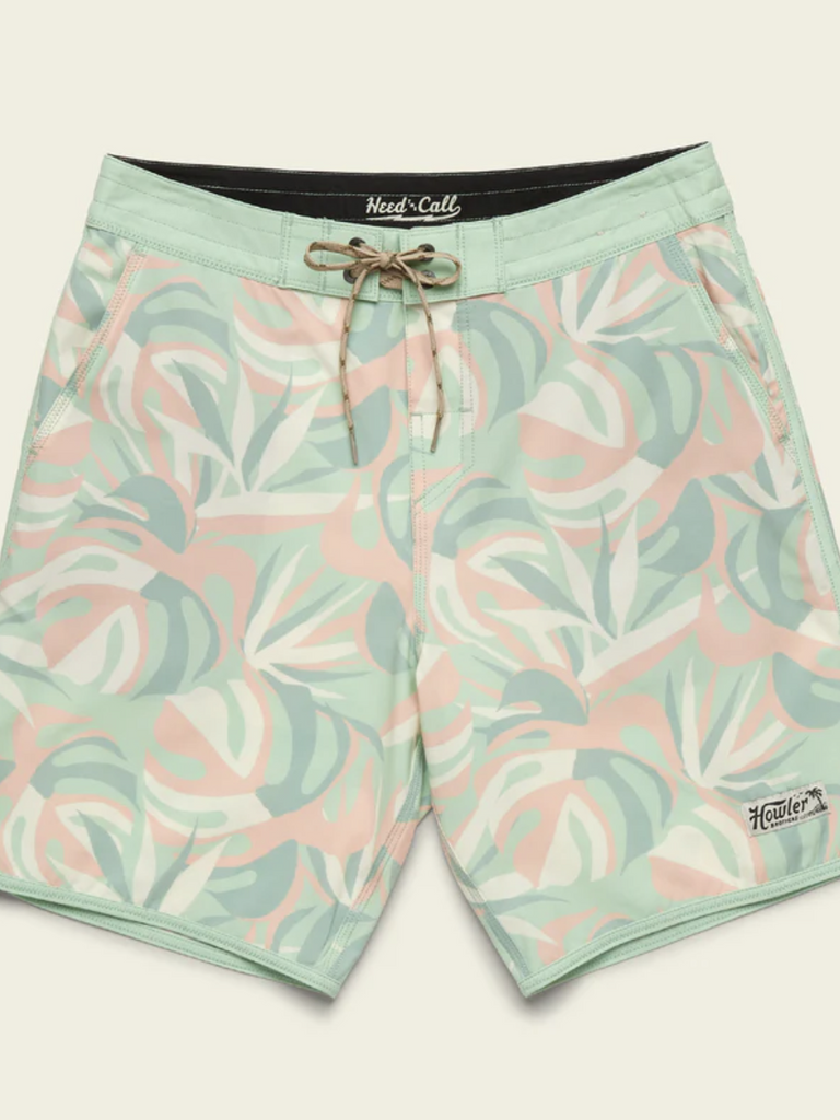 Bruja Boardshorts - Monstera Mash Sherbert - Howler Bros