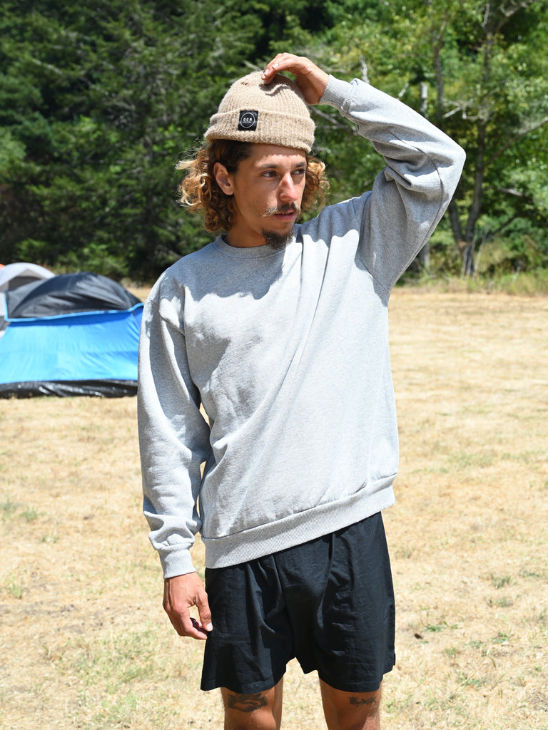 WEST MARIN SURF CLUB / Heavy Crewneck Sweatshirt - Heather Gray  / OCN Culture