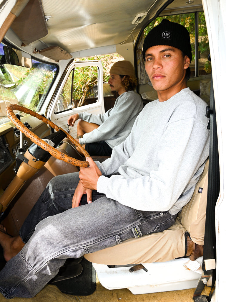 WEST MARIN SURF CLUB / Heavy Crewneck Sweatshirt - Heather Gray  / OCN Culture
