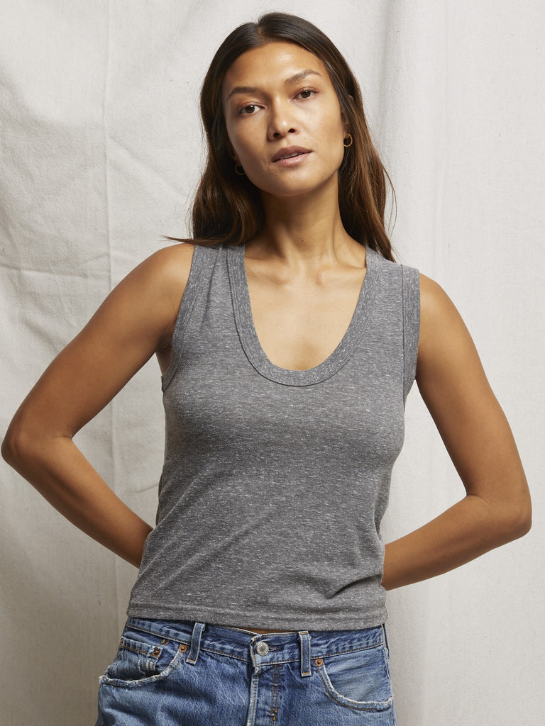 Khara Tank - Heather Gray - Perfect White Tee