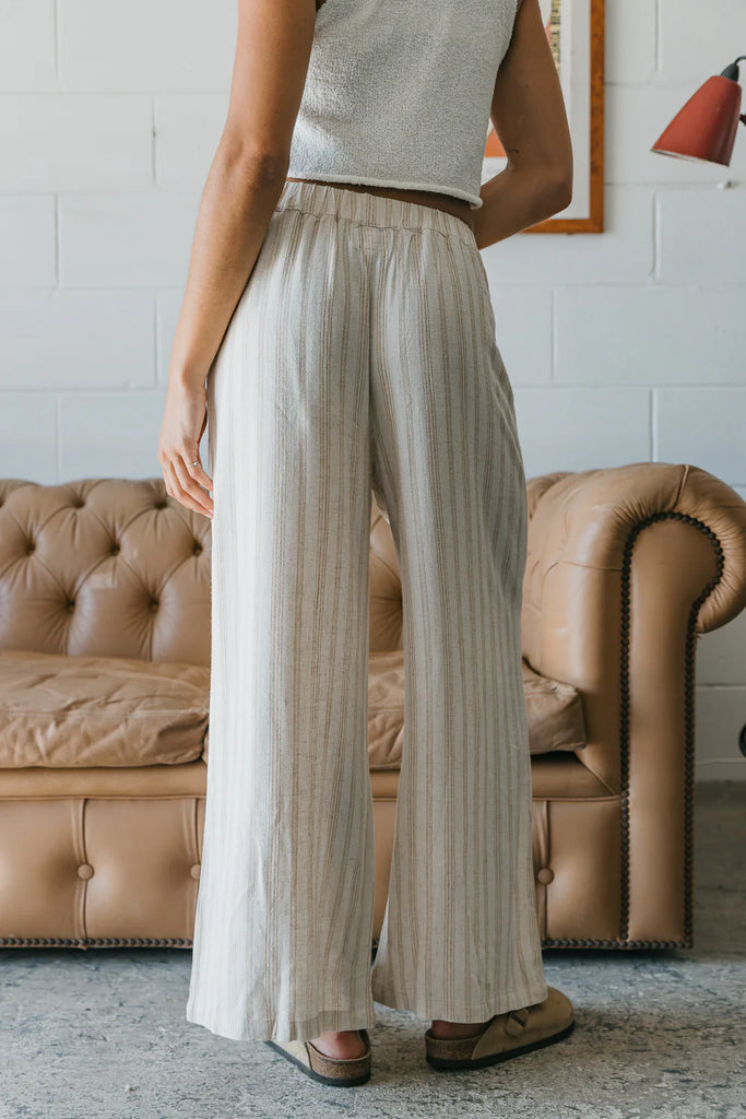 Loui - Textured Striped Pants / Ottway