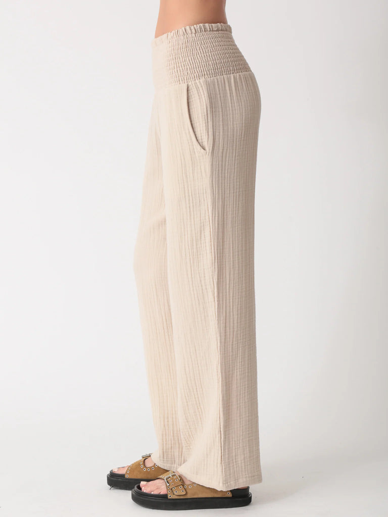 Beach Gauze Pant - Stone - by Electric & Rose