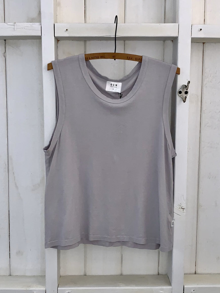 Organic Cotton + Hemp Slub Tank - West Marin Surf Club / DOLPHIN