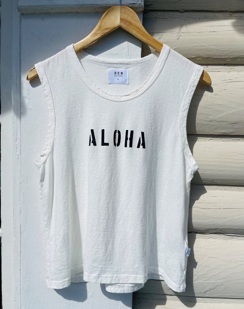 ALOHA Organic Cotton + Hemp Slub Tank  / OCN Culture