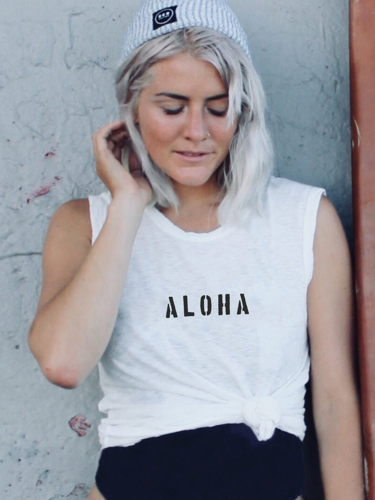 ALOHA Organic Cotton + Hemp Slub Tank  / OCN Culture