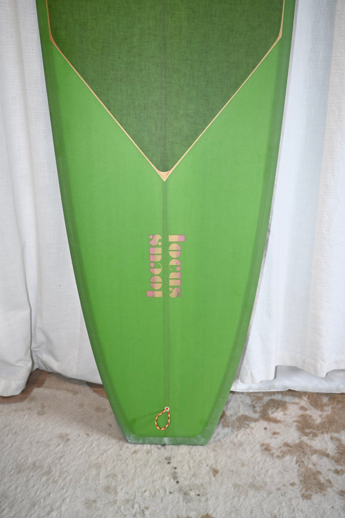 Locus Surfboards By Tyler Hopkins 9’6” Simple Swine w/ Wood Fins