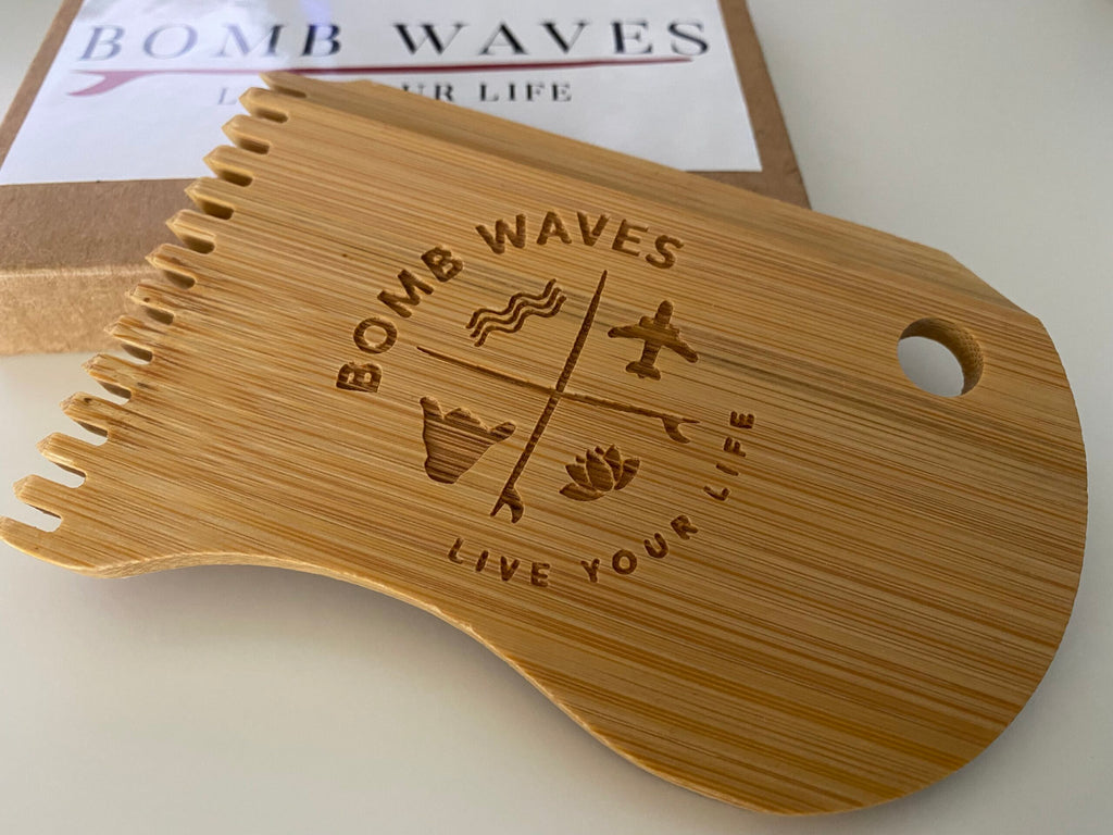 Bamboo Wax Comb - Bomb Waves